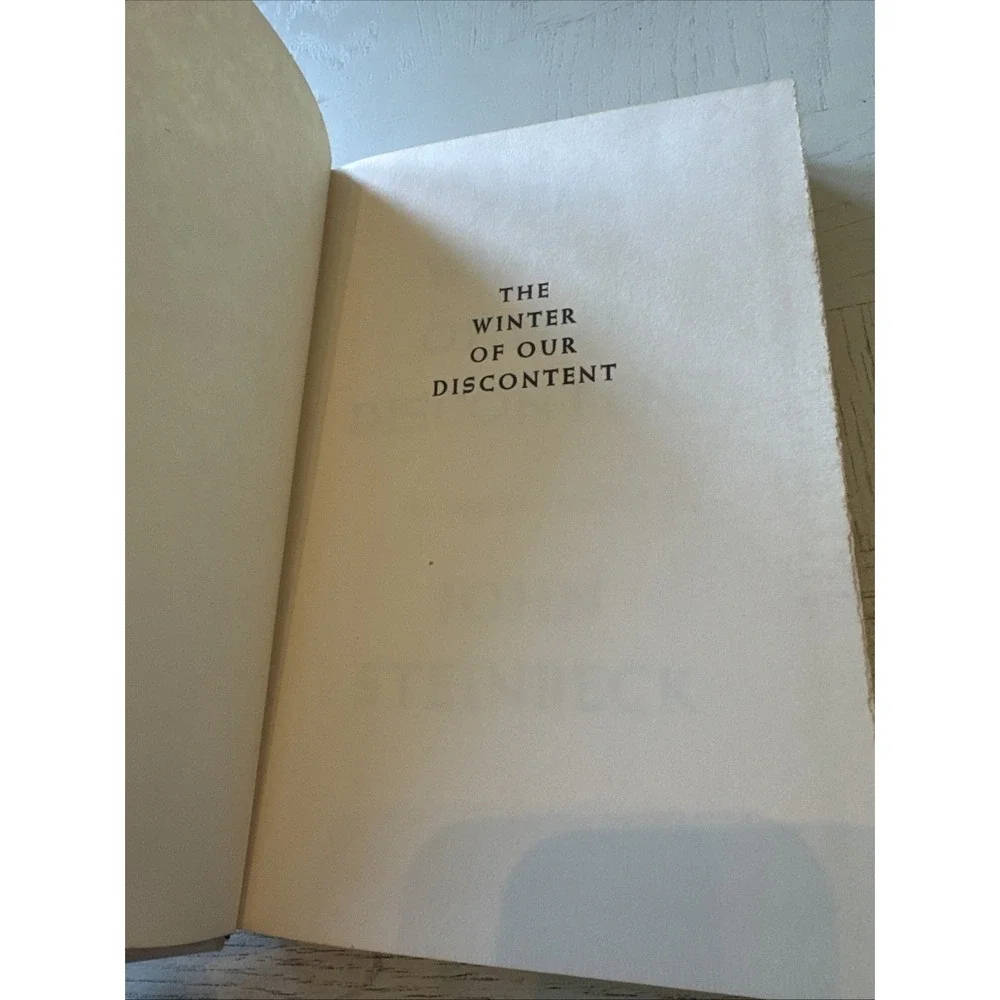 First Edition The Winter‎ of Our Discontent by John Steinbeck, 1961, hardcover